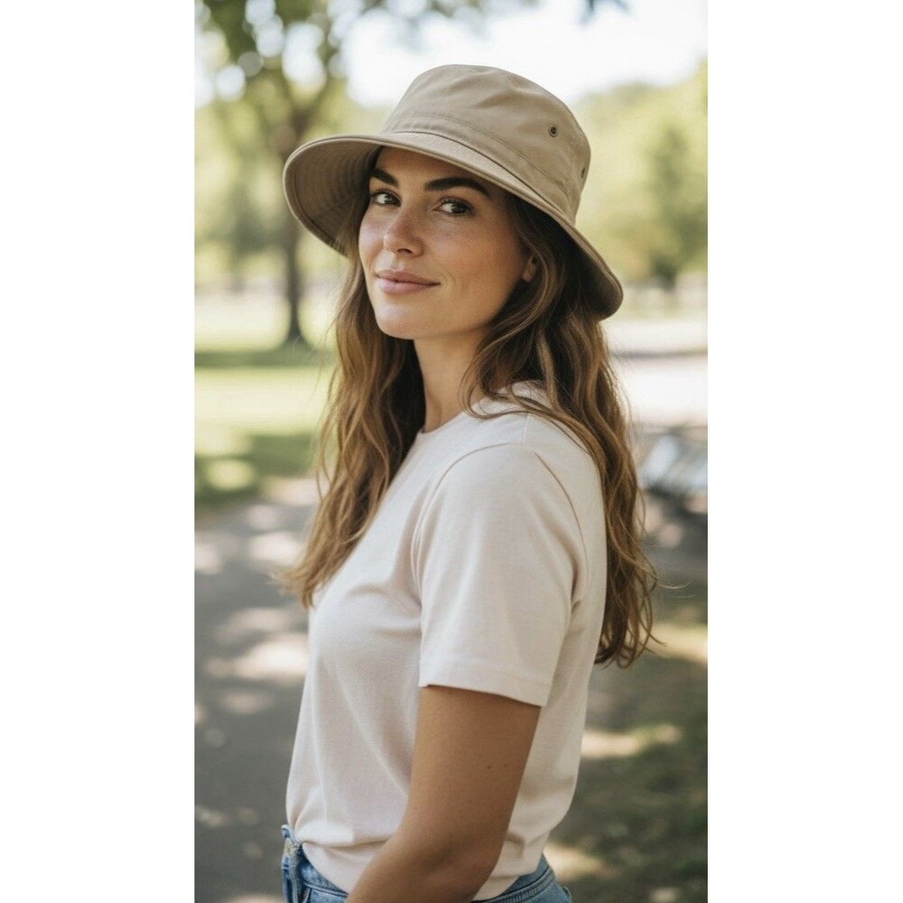 Sperry Top-Sider Bucket Hat One Size Tan Preppy Beach Outdoors Fishing VTG